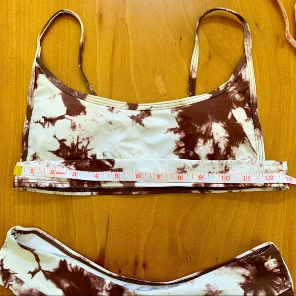 ✨Brown and White Tie Dye Bikini Set - Picture 10 of 12